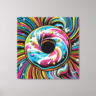 Pop Art Donut Canvastryck