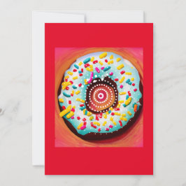 Pop Art Donut Julkort