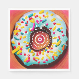 Pop Art Donut Pappersservett