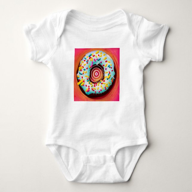 Pop Art Donut T Shirt (Framsida)