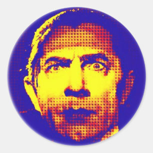 Pop Art Dracula Runt Klistermärke