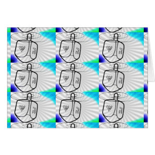 Pop Art Dreidel Hälsningskort