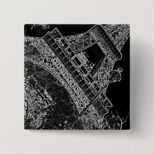 Pop Art Eiffel Torn Paris Knapp