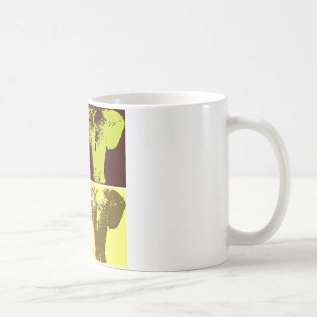 Pop Art Elephant Kaffemugg (Höger)
