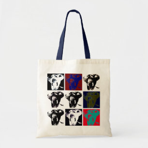 Pop Art Elephant Retro Tygkasse
