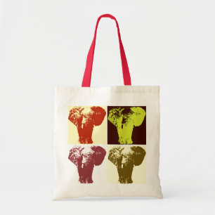 Pop Art Elephant Retro Tygkasse