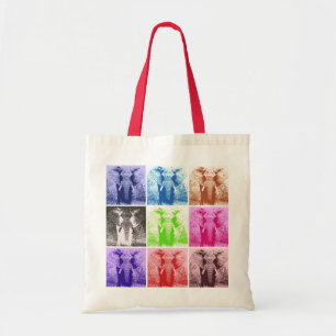 Pop Art Elephant Retro Tygkasse