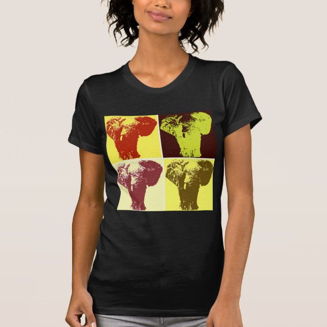 Pop Art Elephant T-shirt (Framsida)