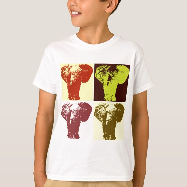 Pop Art Elephant Tee (Framsida)
