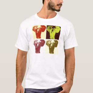 Pop Art Elephant Tee Shirt