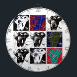 Pop Art Elephants Darttavla<br><div class="desc">Konstnärlig design - bild av popkonsten Stil Elephants</div>