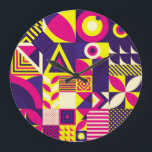 Pop art, färgstarka geometriska former. stor klocka<br><div class="desc">Sömlös Mönster i pop och färgfull Abstrakt Geometrisk form. Tile Decor Tapet embrace popup och färg med abstraktens geometriska former. Lägg till en popo av färg med ett dynamiskt och abstrakt geometriskt mönster. mönster, vibrerande, block, pop, blomma, illustration, coola, abstrakt, roligt, geometri, struktur, geometri, sömlös, trendig, cirkel, dekoration, mosaik, rutnät,...</div>