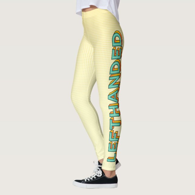 Pop Art-fiskade baljväxter Leggings (Vänster)