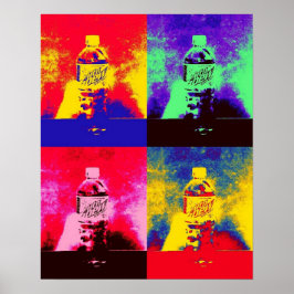 Pop art flaskor poster