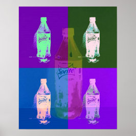 Pop art flaskor poster