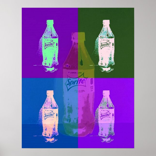 Pop art flaskor poster (Framsidan)