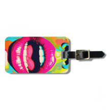 Pop Art Flickiga Läppar