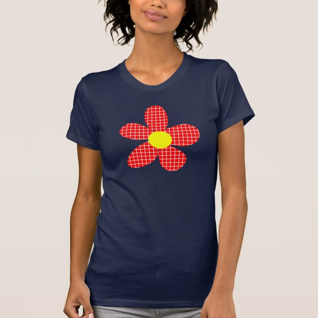 Pop Art Flower T Shirt (Framsida)
