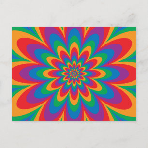 Pop Art Flower Vykort