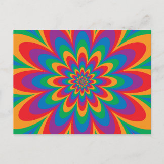 Pop Art Flower Vykort
