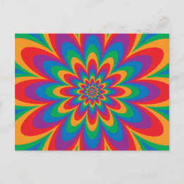 Pop Art Flower Vykort