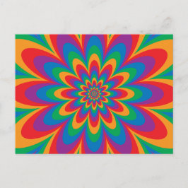 Pop Art Flower Vykort