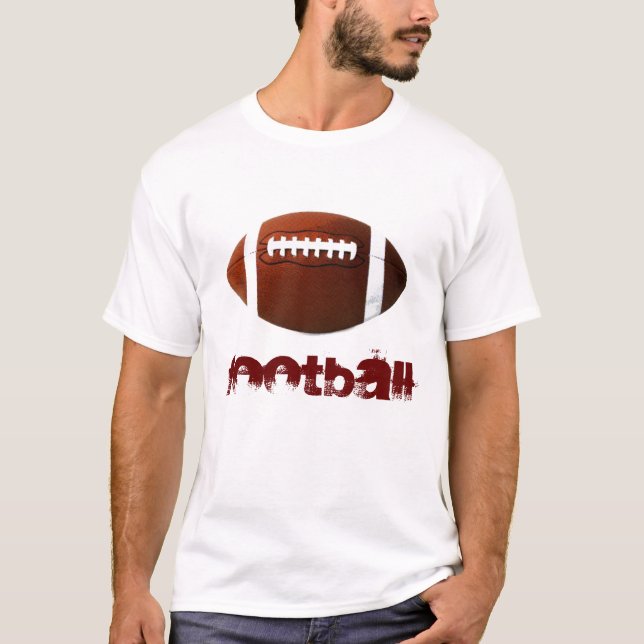 Pop Art Football White T-Shirt - Amerikanska sport (Framsida)