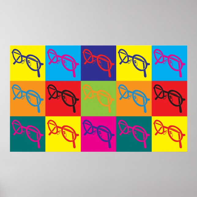 Pop Art för optik Poster (Framsidan)