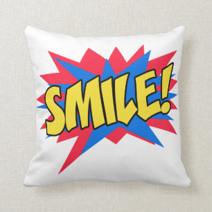 Pop Art för sjömil Lycklig Kudde