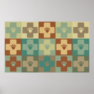 Pop Art för veterinärmedicinska läkemedel Poster