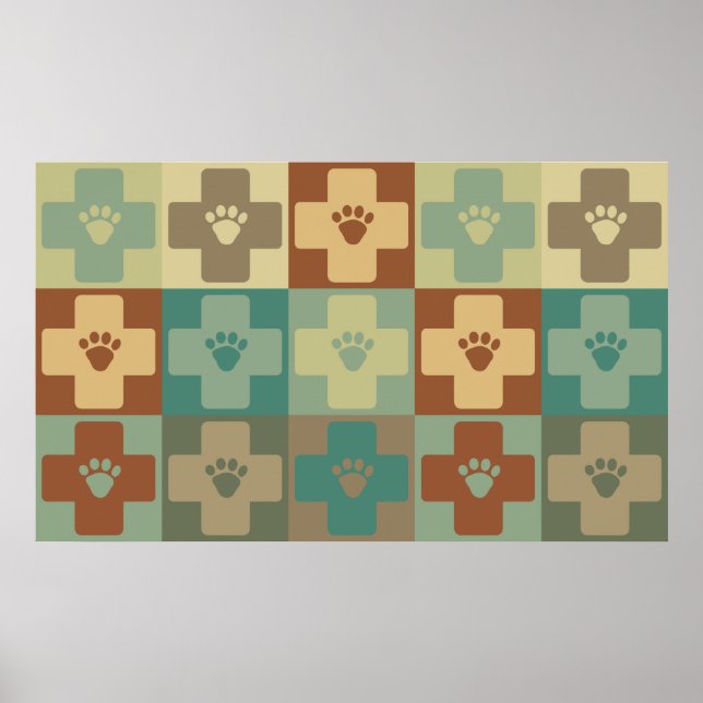 Pop Art för veterinärmedicinska läkemedel Poster (Framsidan)