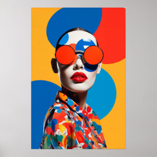 Pop Art Foto Collage Poster