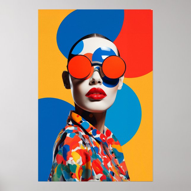 Pop Art Foto Collage  Poster (Framsidan)