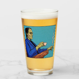 Pop Art Frankensteins monster dricker te Halvtonin Glaskopp