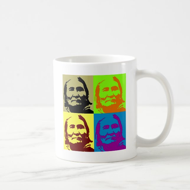 Pop Art Freedom Fighter Geronimo Kaffemugg (Höger)