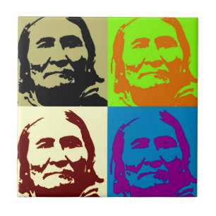 Pop Art Freedom Fighter Geronimo Kakelplatta