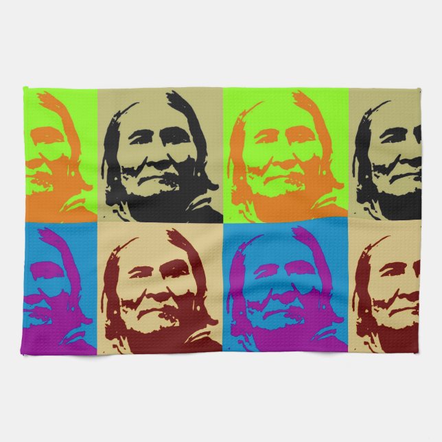 Pop Art Freedom Fighter Geronimo Kökshandduk (Horisontell)