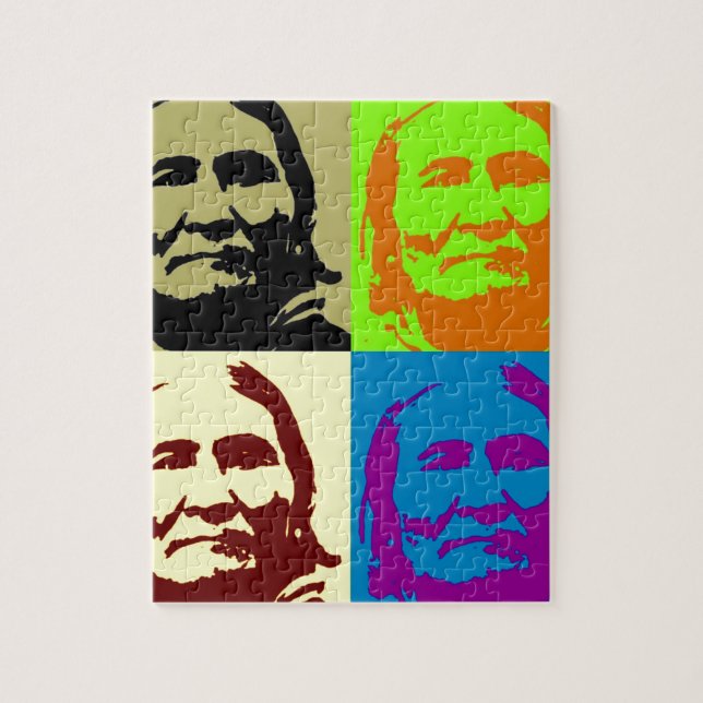 Pop Art Freedom Fighter Geronimo Pussel (Vertikal)