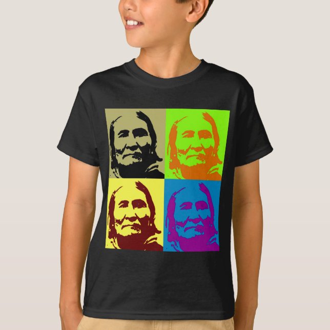 Pop Art Freedom Fighter Geronimo T Shirt (Framsida)
