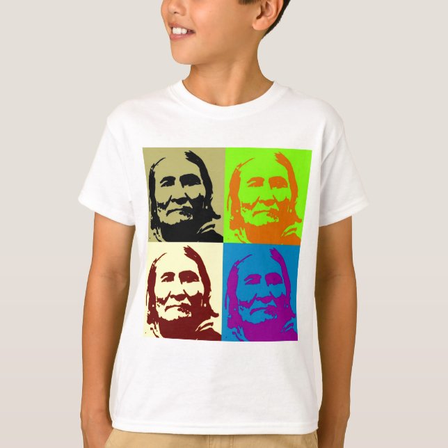 Pop Art Freedom Fighter Geronimo T-shirt (Framsida)