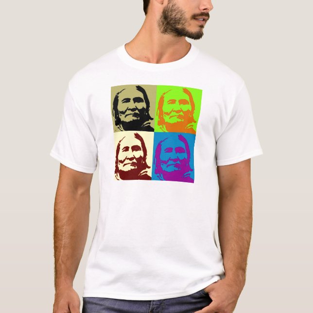 Pop Art Freedom Fighter Geronimo T-shirt (Framsida)