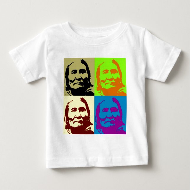Pop Art Freedom Fighter Geronimo Tee Shirt (Framsida)