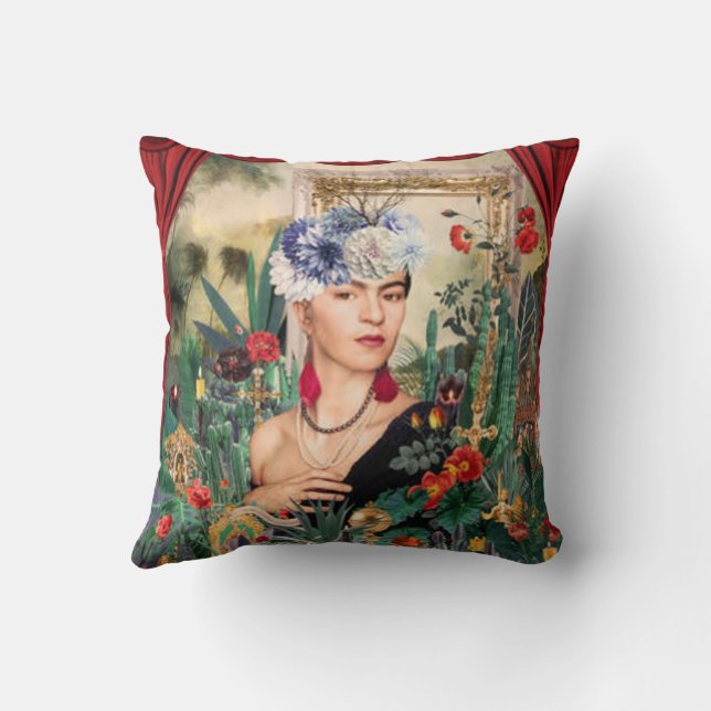 pop-art-frida-kahlo kudde (Baksida)