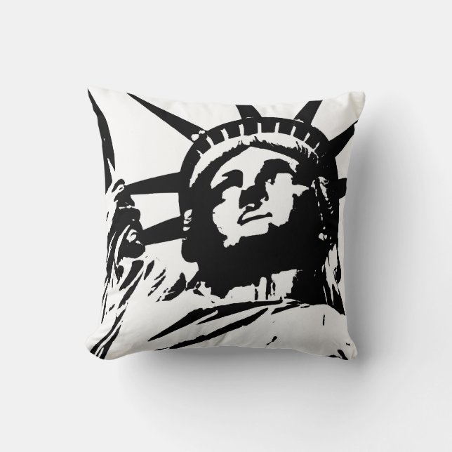 Pop Art Frihetsgudinnan American MoJo Pillow Kudde (Framsida)