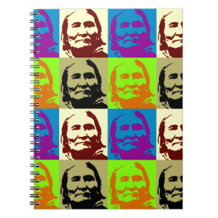 Pop Art Frihetskämpe Geronimo Anteckningsbok