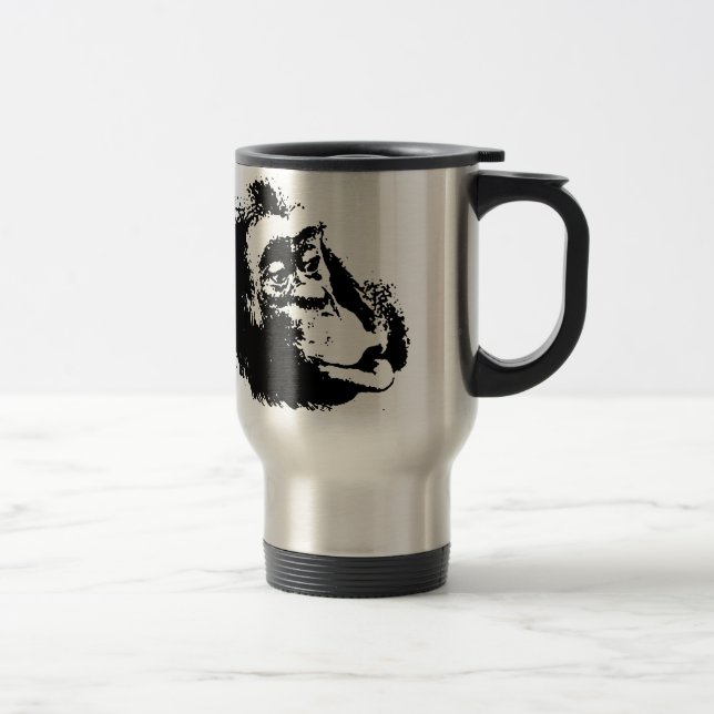 Pop Art Funny Chimpanzee Resemugg (Höger)