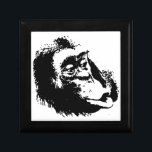 Pop Art Funny Chimpanzee Smyckeskrin<br><div class="desc">Digital Computer Animal Art - College Pop Art - Vild Animal Computer Bilder</div>