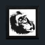 Pop Art Funny Chimpanzee Smyckeskrin<br><div class="desc">Digital Computer Animal Art - College Pop Art - Vild Animal Computer Bilder</div>