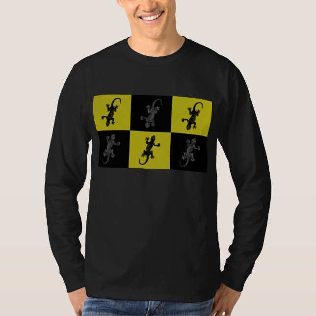 Pop Art Geckos T-Shirt (Framsida)