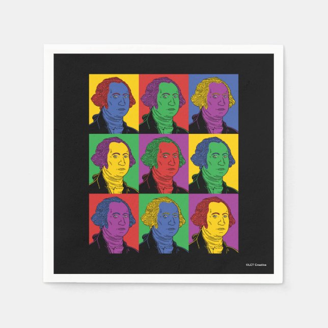 Pop Art George Washington Pappersservett (Framsidan)